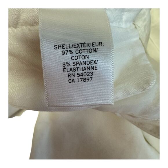 Banana Republic White Martin Fit Bermuda Shorts Size 4 - Picture 4 of 7